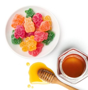 Gummies made from Brown Rice syrup